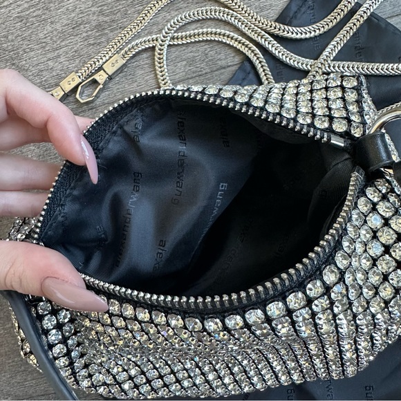Alexander Wang Medium Rhinestone Heiress Pouch - Picture 8 of 10